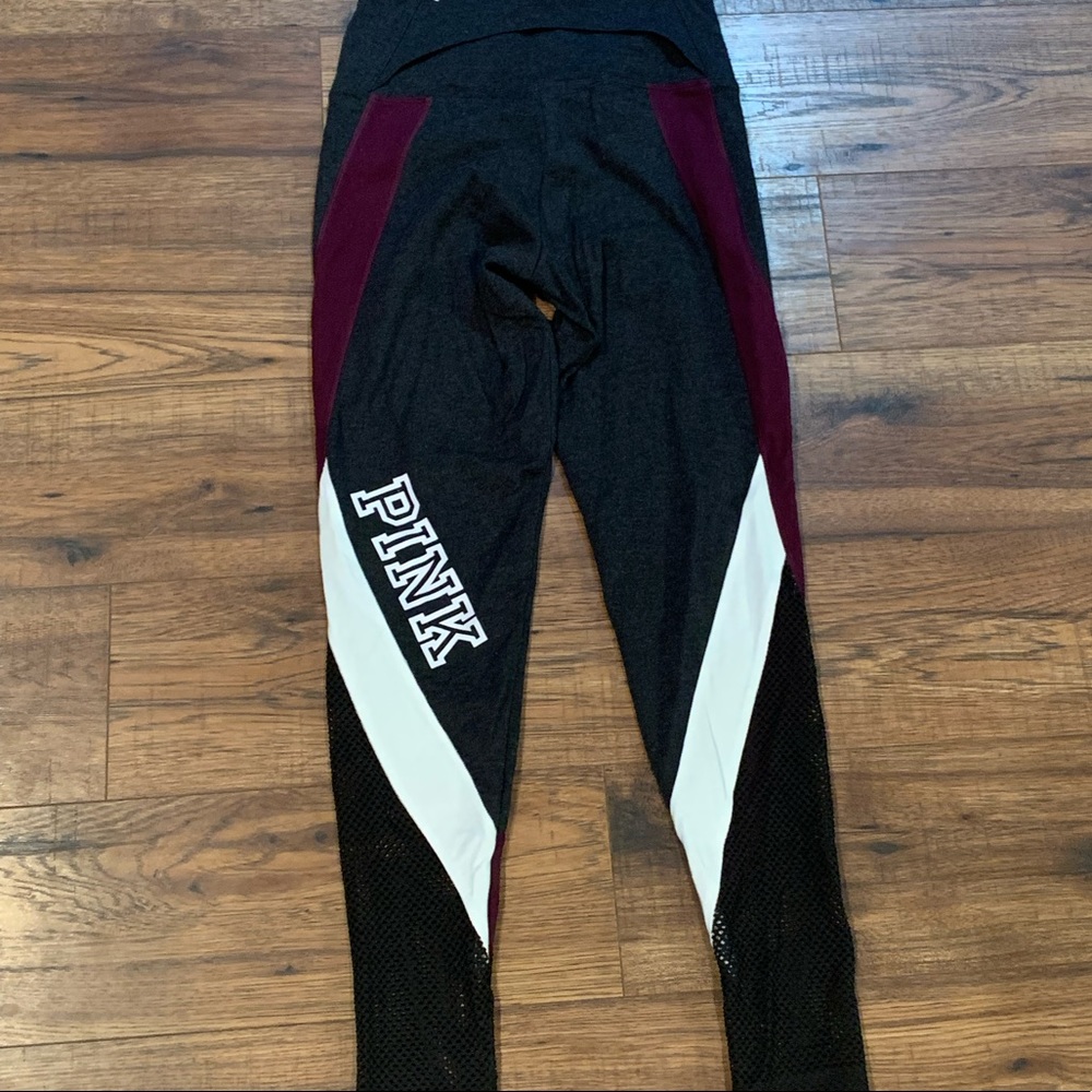 New Victoria Secret Pink Stripe Leggings Size Small